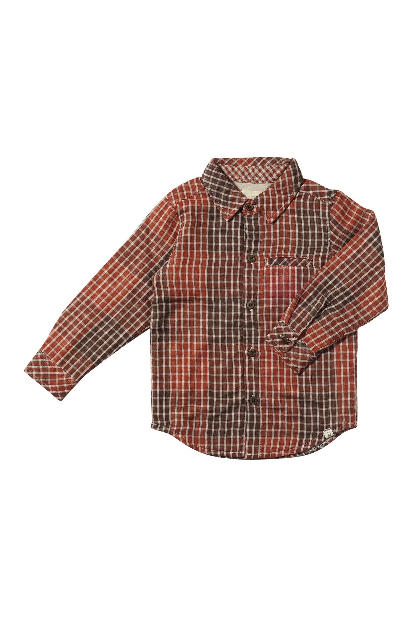Rust Plaid Atwood Woven Shirt
