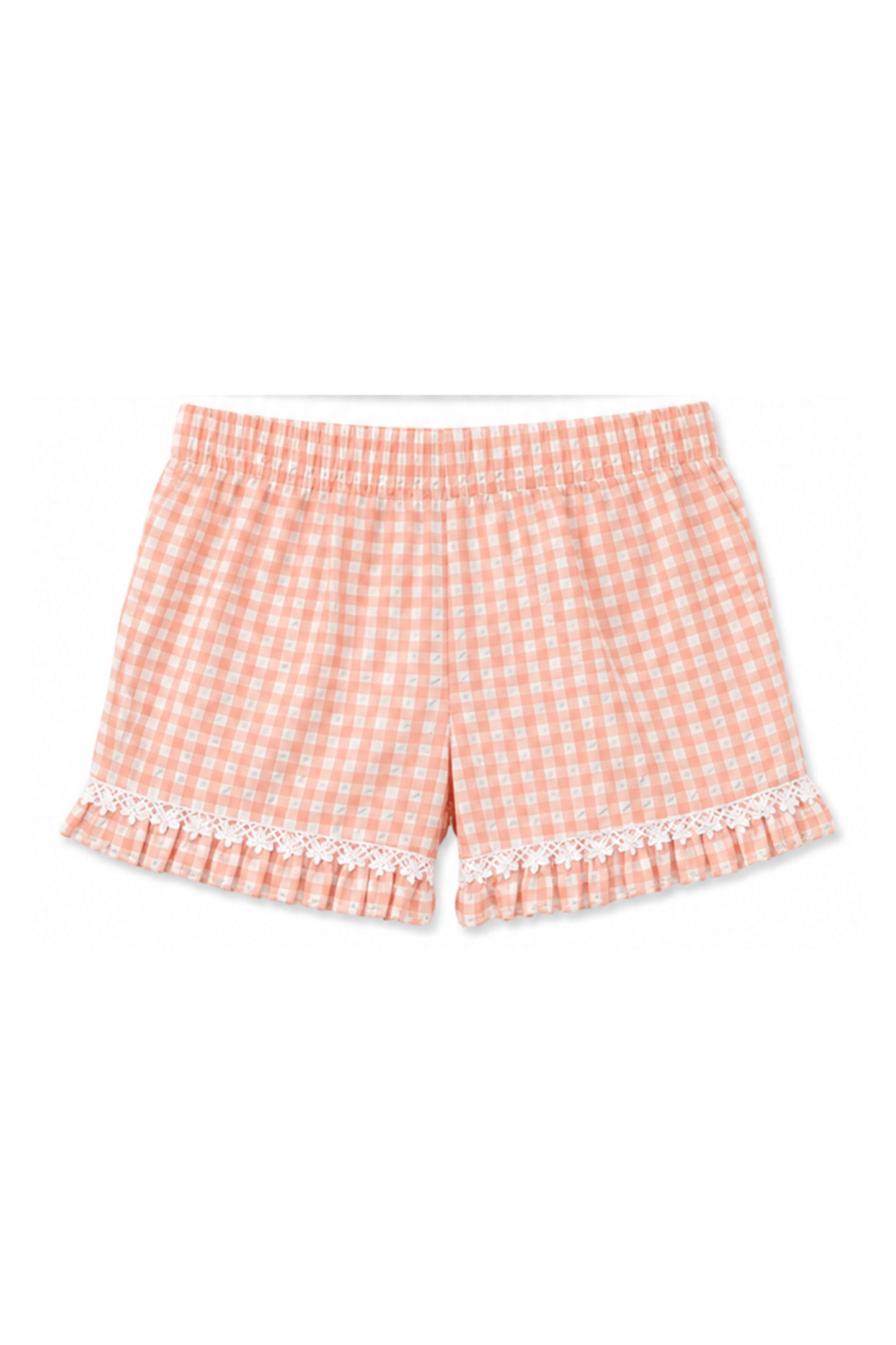 Salmón Gingham Shorts