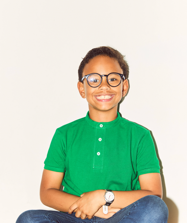 GREEN KNIT BOY POLO T-SHIRT