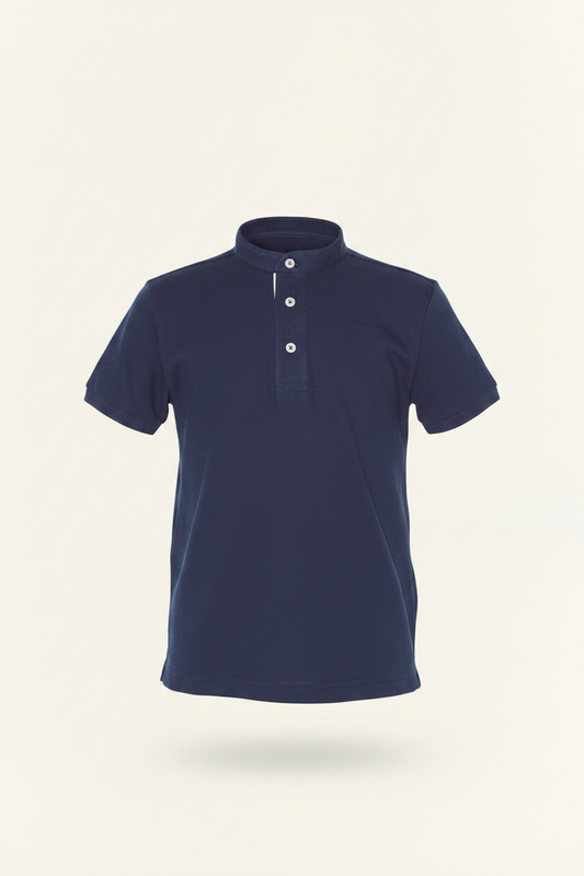 Polo Cuello Chino Navy