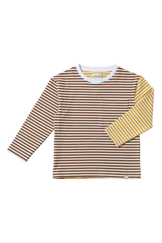 Teddy Tee - Brown, White, Gold