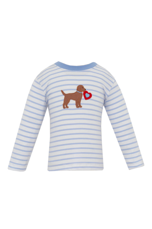 Valnetine - Lt. Blue Stripe Boys Shirt