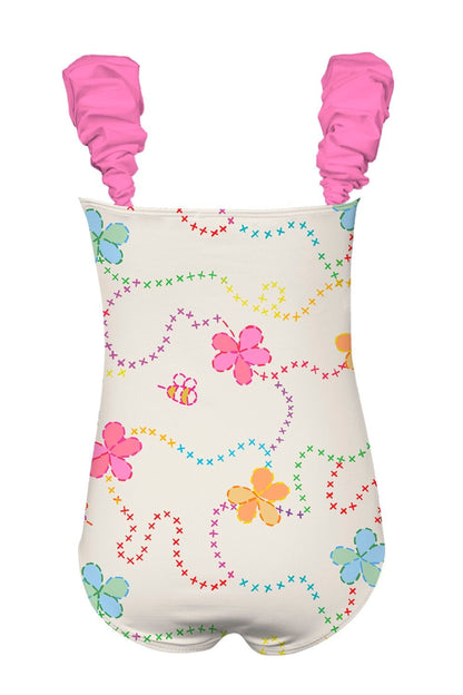 White Color Jardin - Bamba One Piece