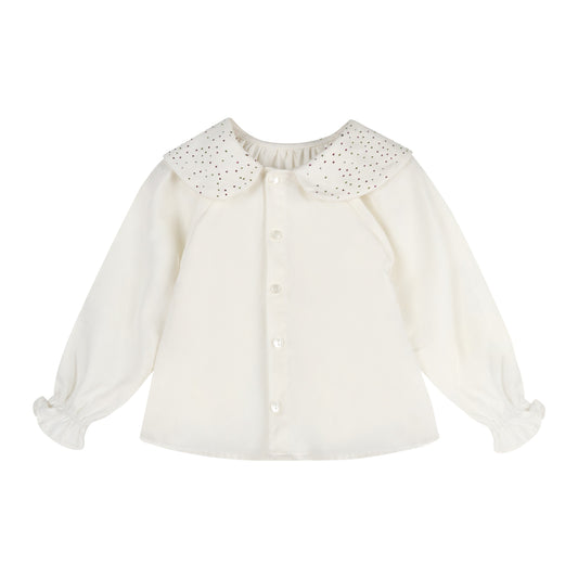 WHITE CRYSTAL BLOUSE