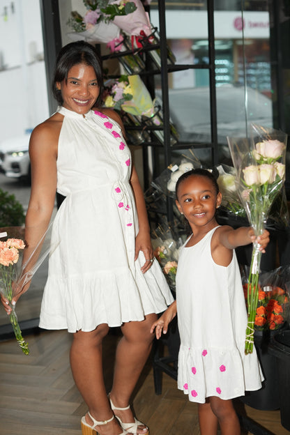 Mini Me White Garden Bloom Dress