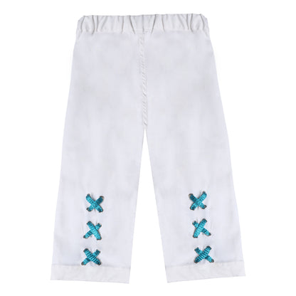 WHITE KISSIE PANTS