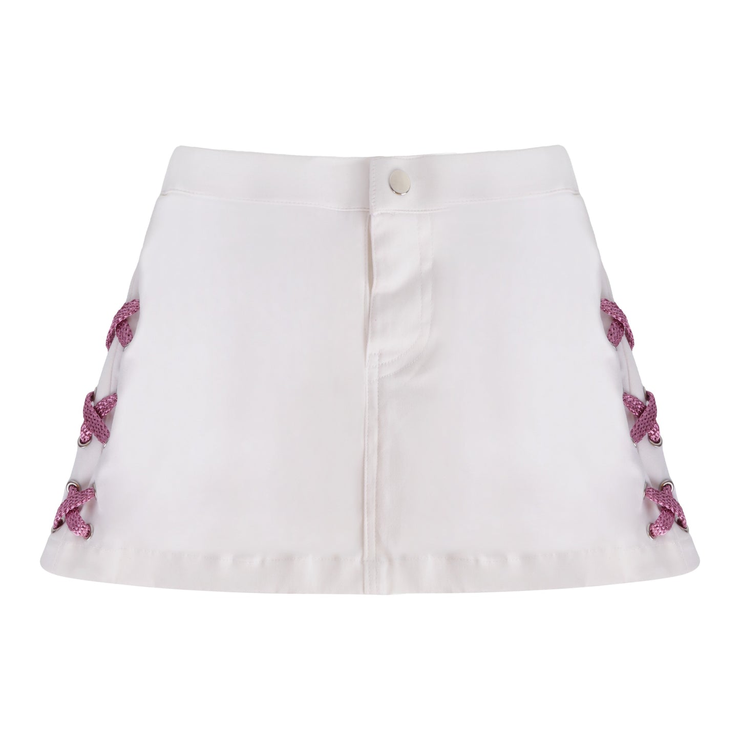 WHITE KISSIE SKIRT