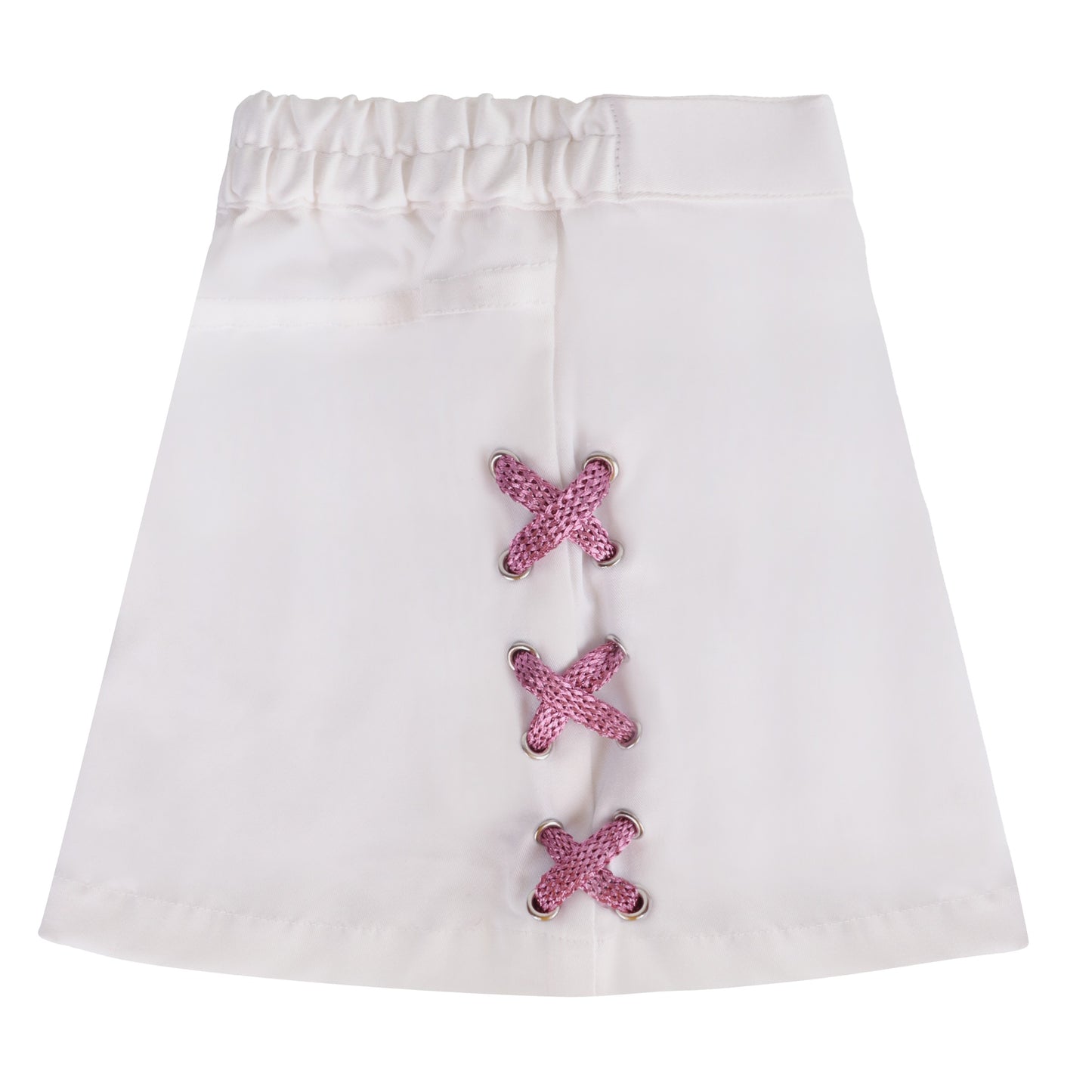 WHITE KISSIE SKIRT