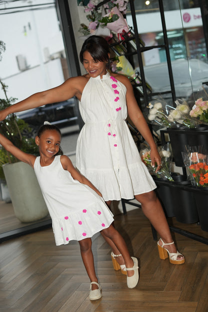 Mini Me White Garden Bloom Dress