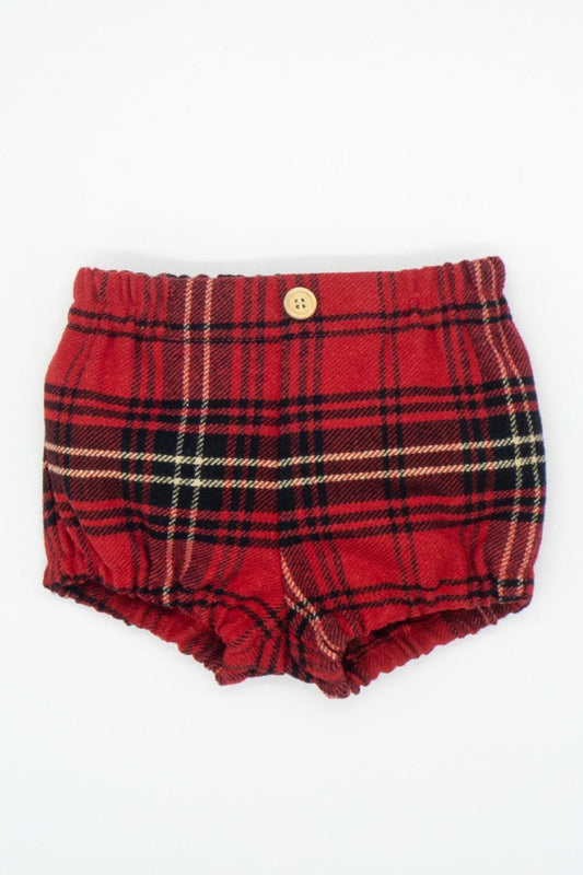 Set De Pantalon Bombacho Cuadros Rojos Tartan