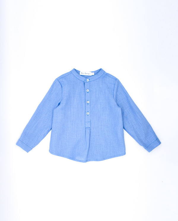 CAMISA PECHERA FLAMEADO AZUL