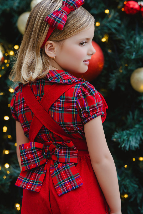 NOEL PLAID PETER PAN COLLAR SHIRT