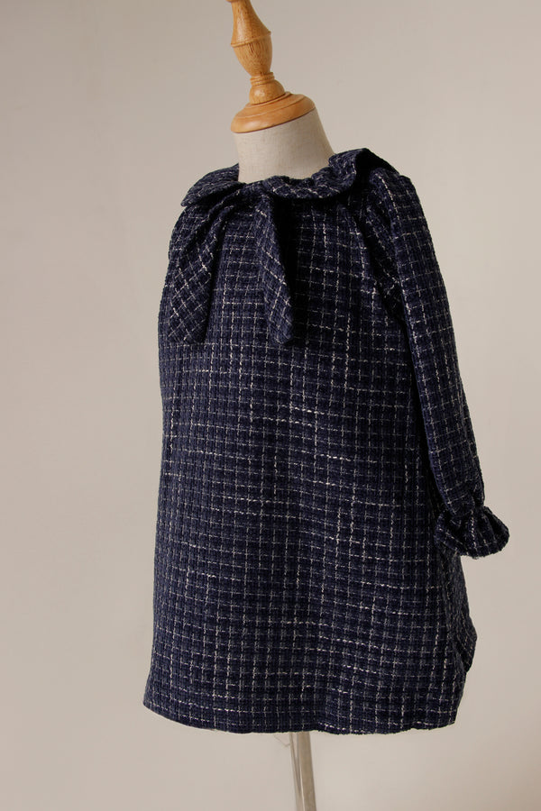 Vestido chanel lazada azul marino